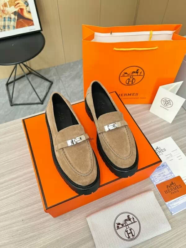 hermes cuir chaussures pour femme s_12366041